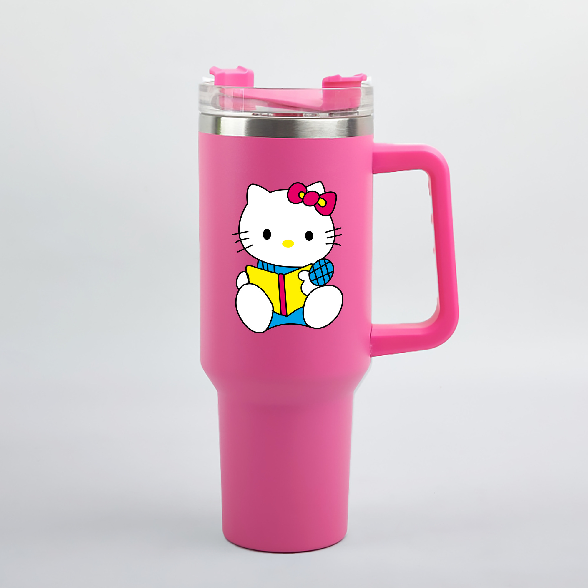 （画像用） Hello Kitty ハローキティ 1200mL車用タンブラー（カラープリント）